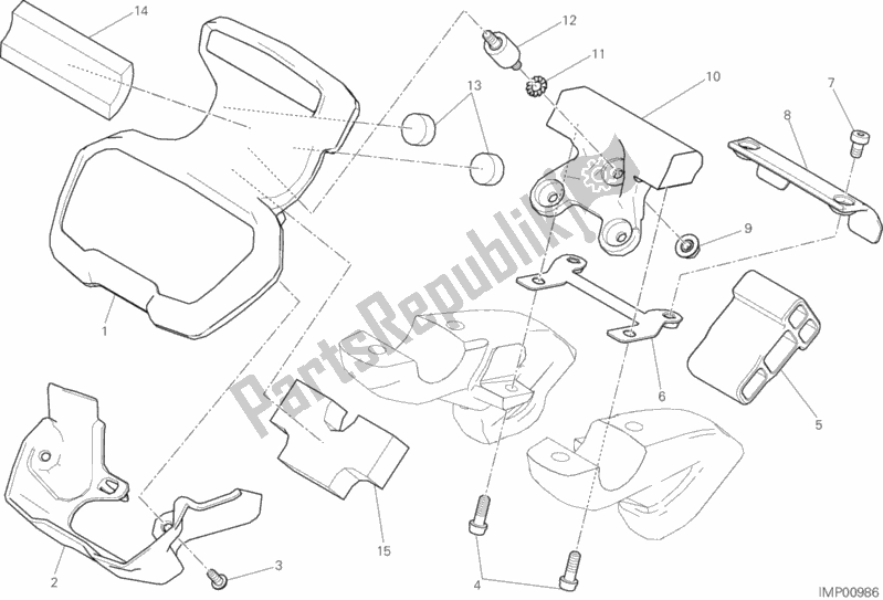 Wszystkie części do Tablica Przyrz? Dów Ducati Diavel Xdiavel Sport Pack Brasil 1260 2019